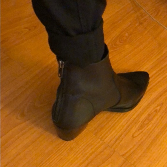 Leather black booties - Picture 3 of 6
